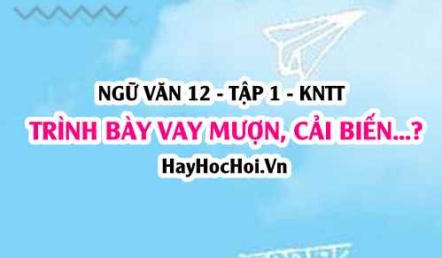 Soạn bài Trình bày về việc vay mượn, cải biến, sáng tạo trang 122 Ngữ văn lớp 12 tập 1 Kết nối tri thức